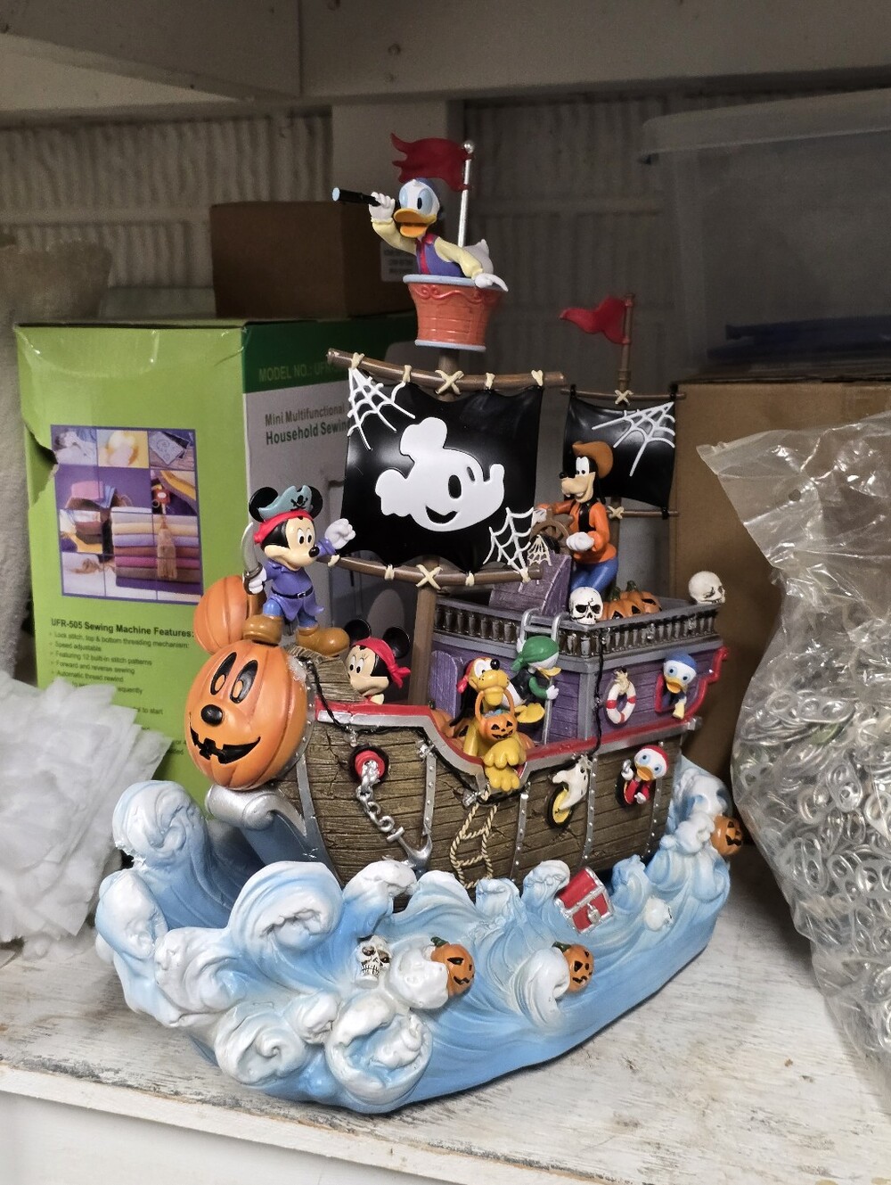 Disney Mickey Mouse Haunted Ship Animated